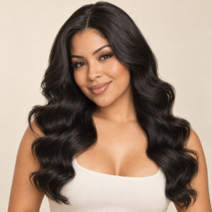 PIVELA Body Wave 18 inch wig – soft flowing waves